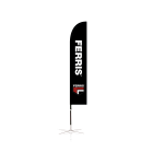 Ferris beach flag 3.4m including folding base